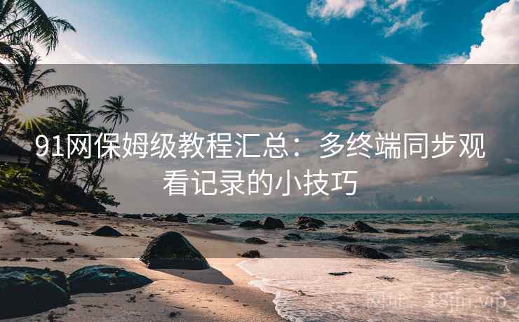 91网保姆级教程汇总：多终端同步观看记录的小技巧