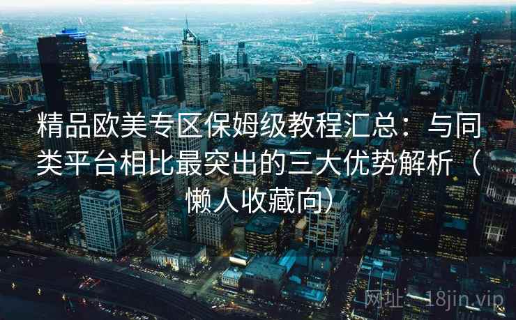 精品欧美专区保姆级教程汇总：与同类平台相比最突出的三大优势解析（懒人收藏向）