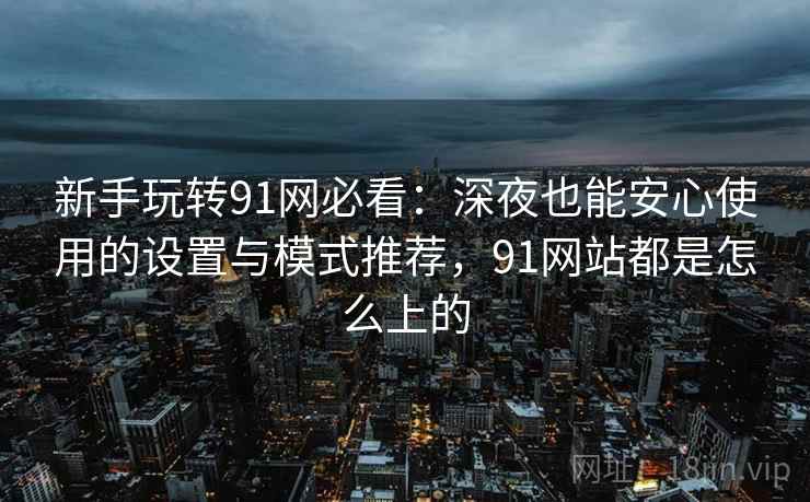 新手玩转91网必看:深夜也能安心使用的设置与模式推荐,91网站都是怎么上的 新手玩转91网必看:深夜也能安心使用的设置与模式推荐,91网站都是怎么上的