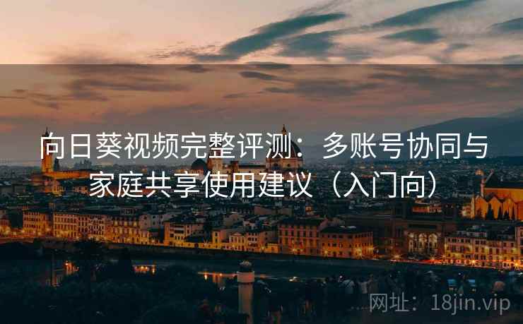 向日葵视频完整评测：多账号协同与家庭共享使用建议（入门向）