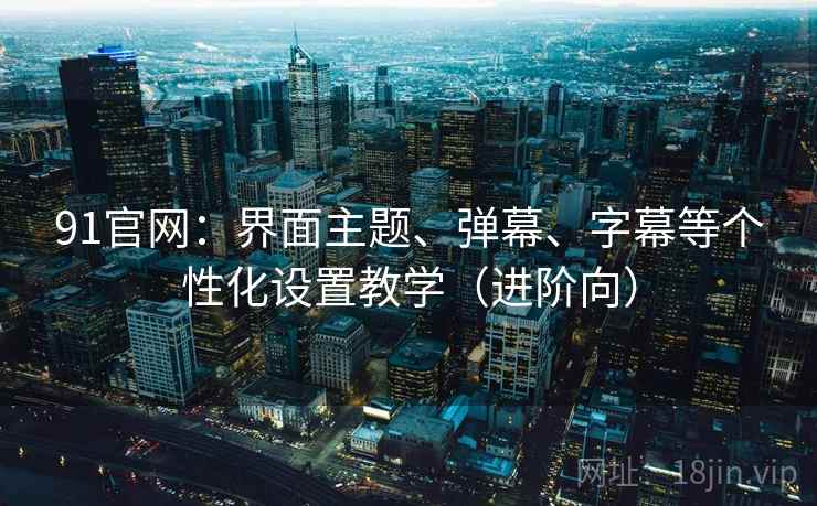 91官网：界面主题、弹幕、字幕等个性化设置教学（进阶向）